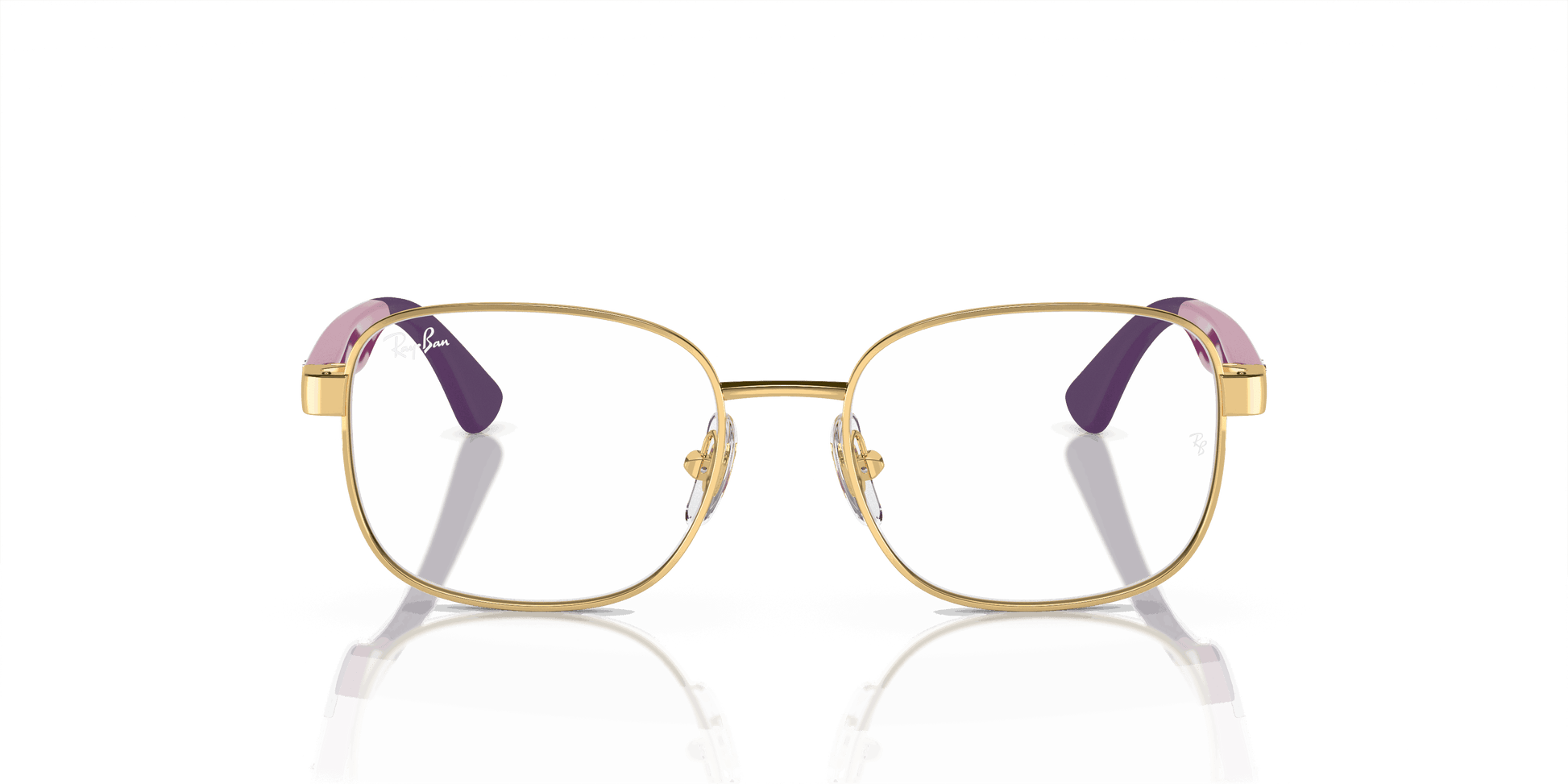 [Demo Lens Lenses, Polished Arista Gold Frame]