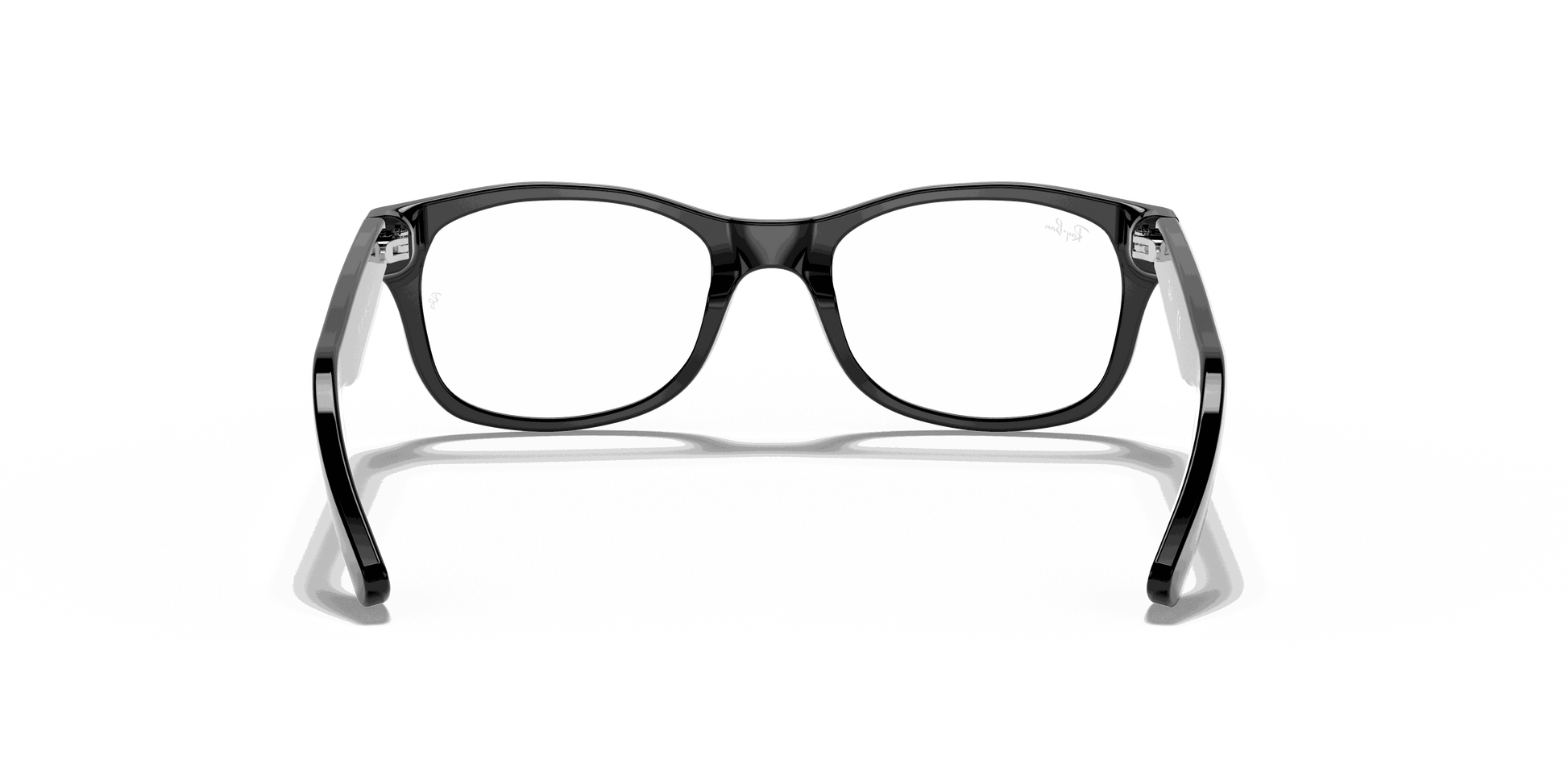 [Clear Lenses, Polished Black Frame]