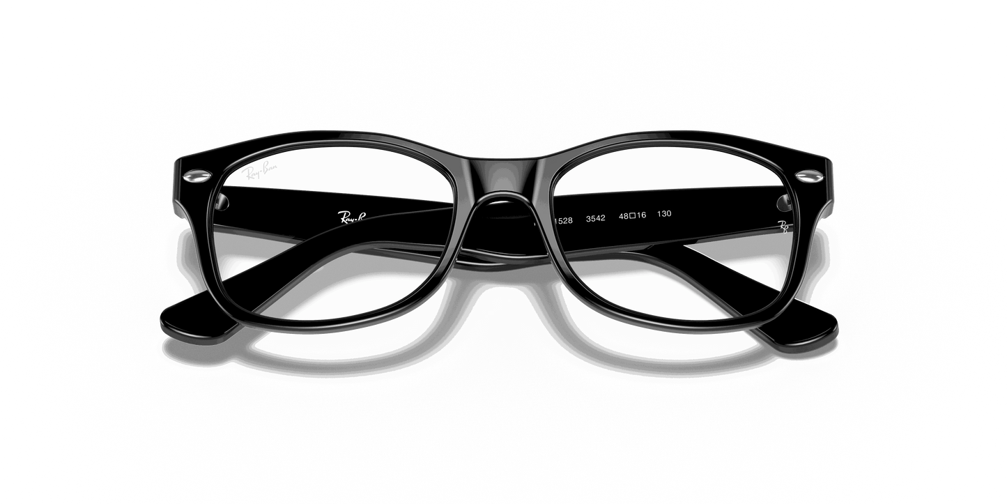 [Clear Lenses, Polished Black Frame]