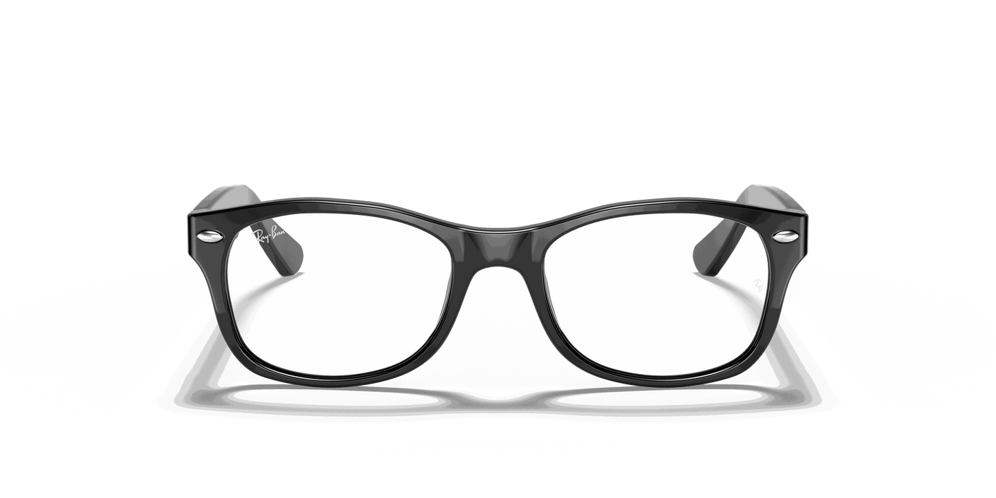 [Clear Lenses, Polished Black Frame]
