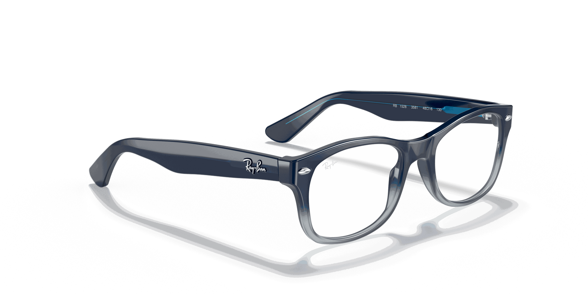 [Clear Lenses, Polished Blue Frame]