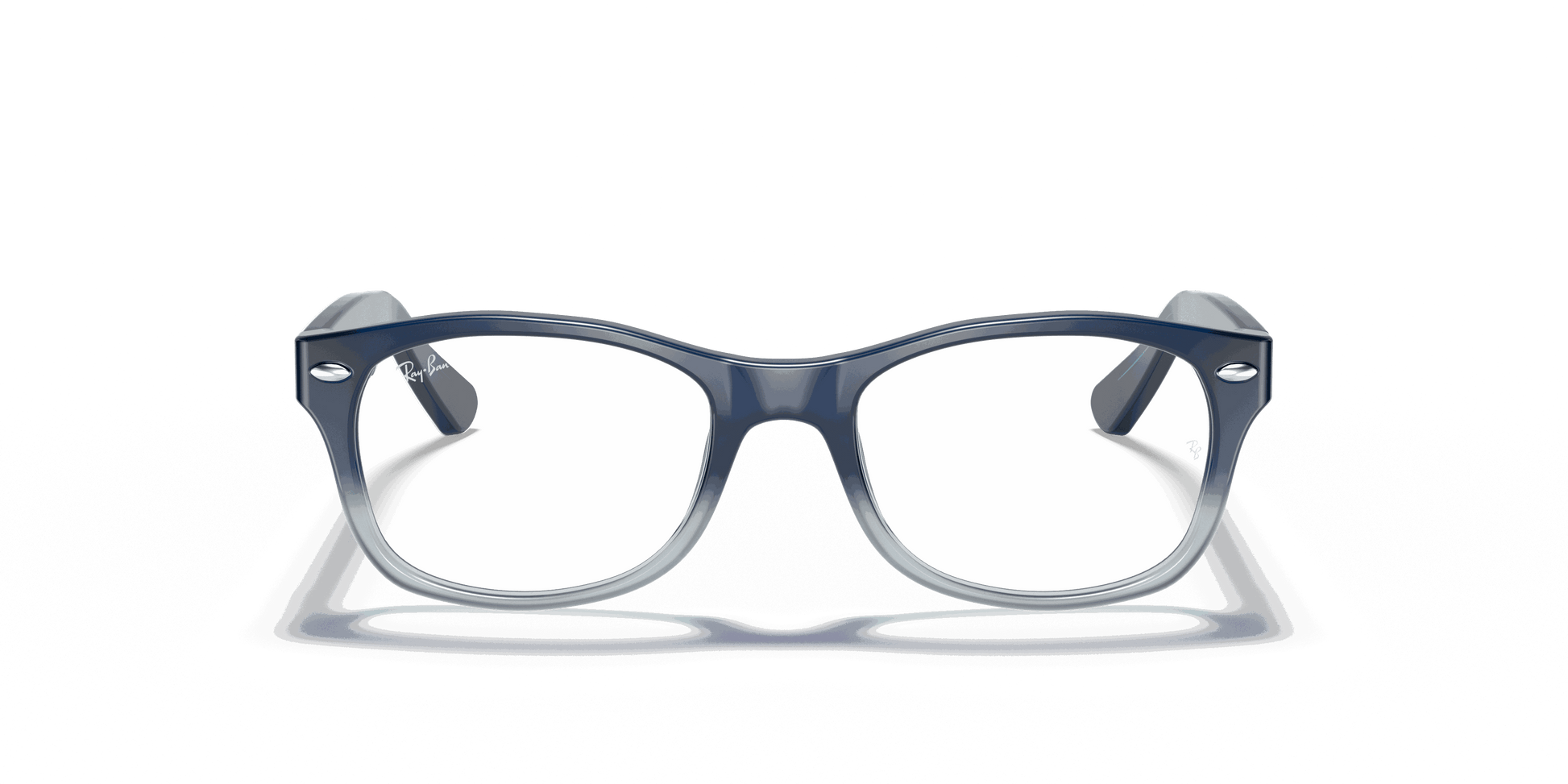 [Clear Lenses, Polished Blue Frame]