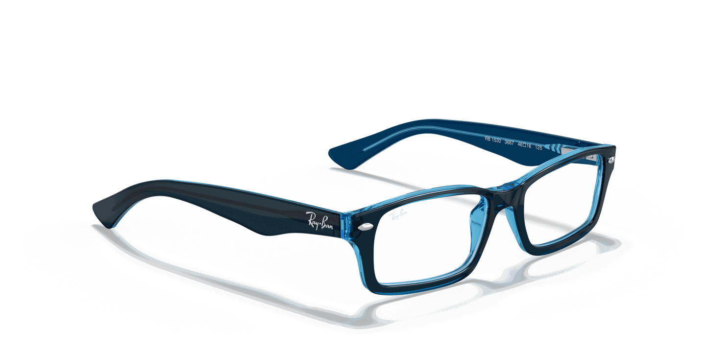 [Clear Lenses, Polished Blue Frame]