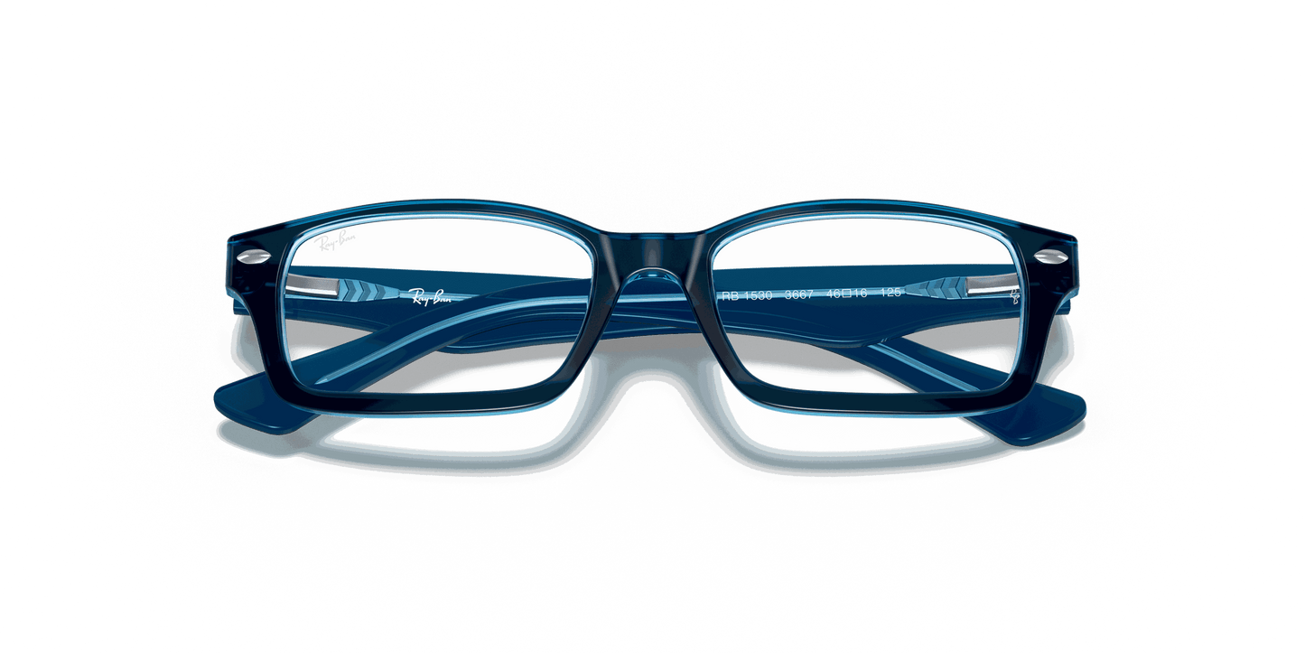 [Clear Lenses, Polished Blue Frame]