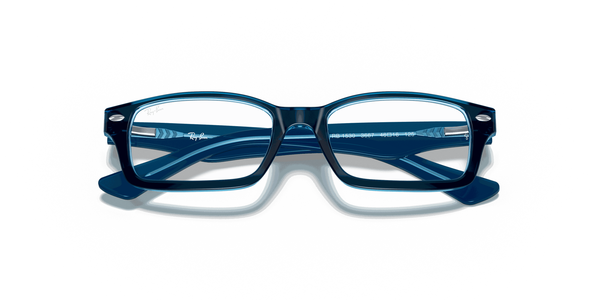 [Clear Lenses, Polished Blue Frame]
