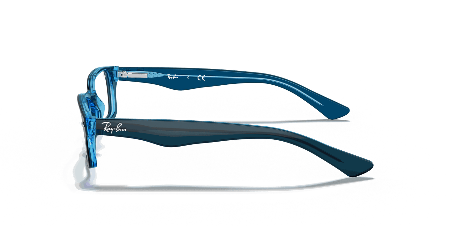 [Clear Lenses, Polished Blue Frame]