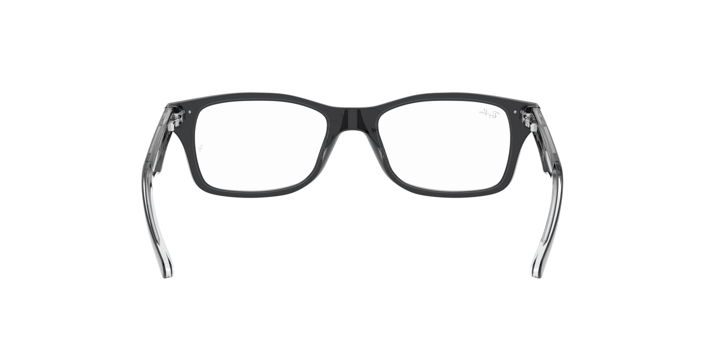 [Clear Lenses, Polished Black On Transparent Frame]