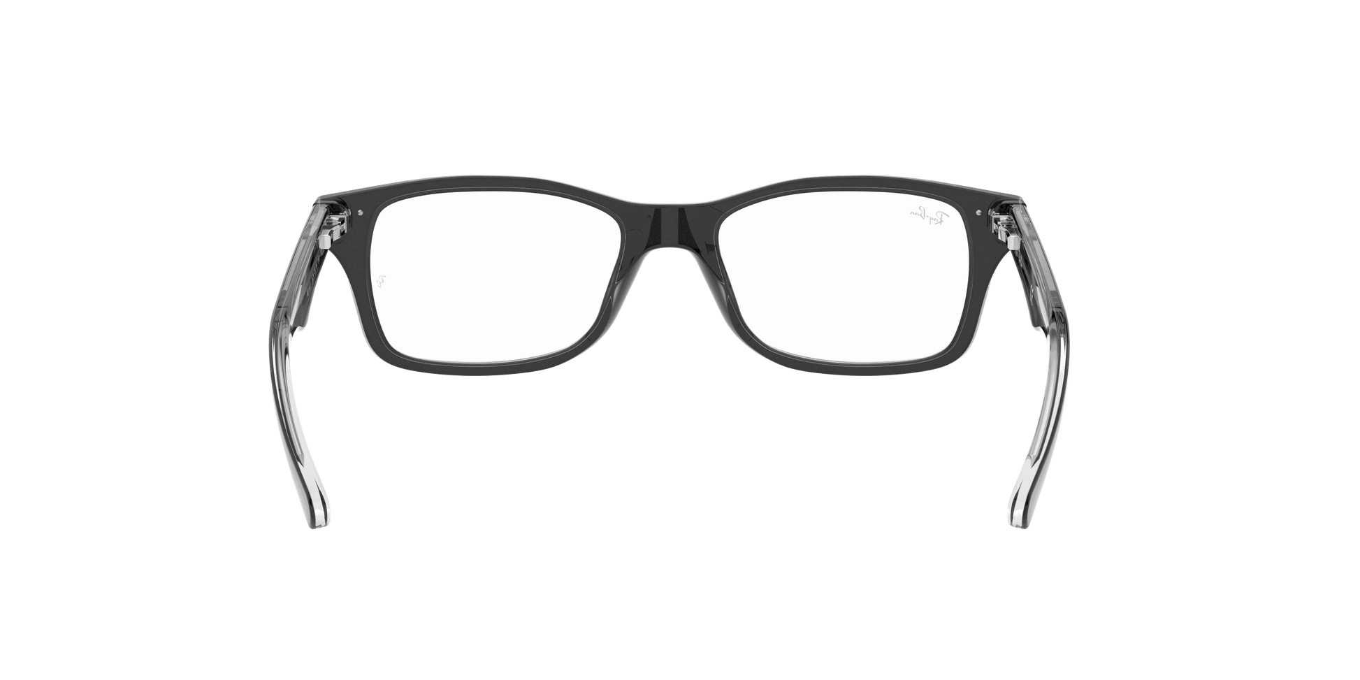 [Clear Lenses, Polished Black On Transparent Frame]