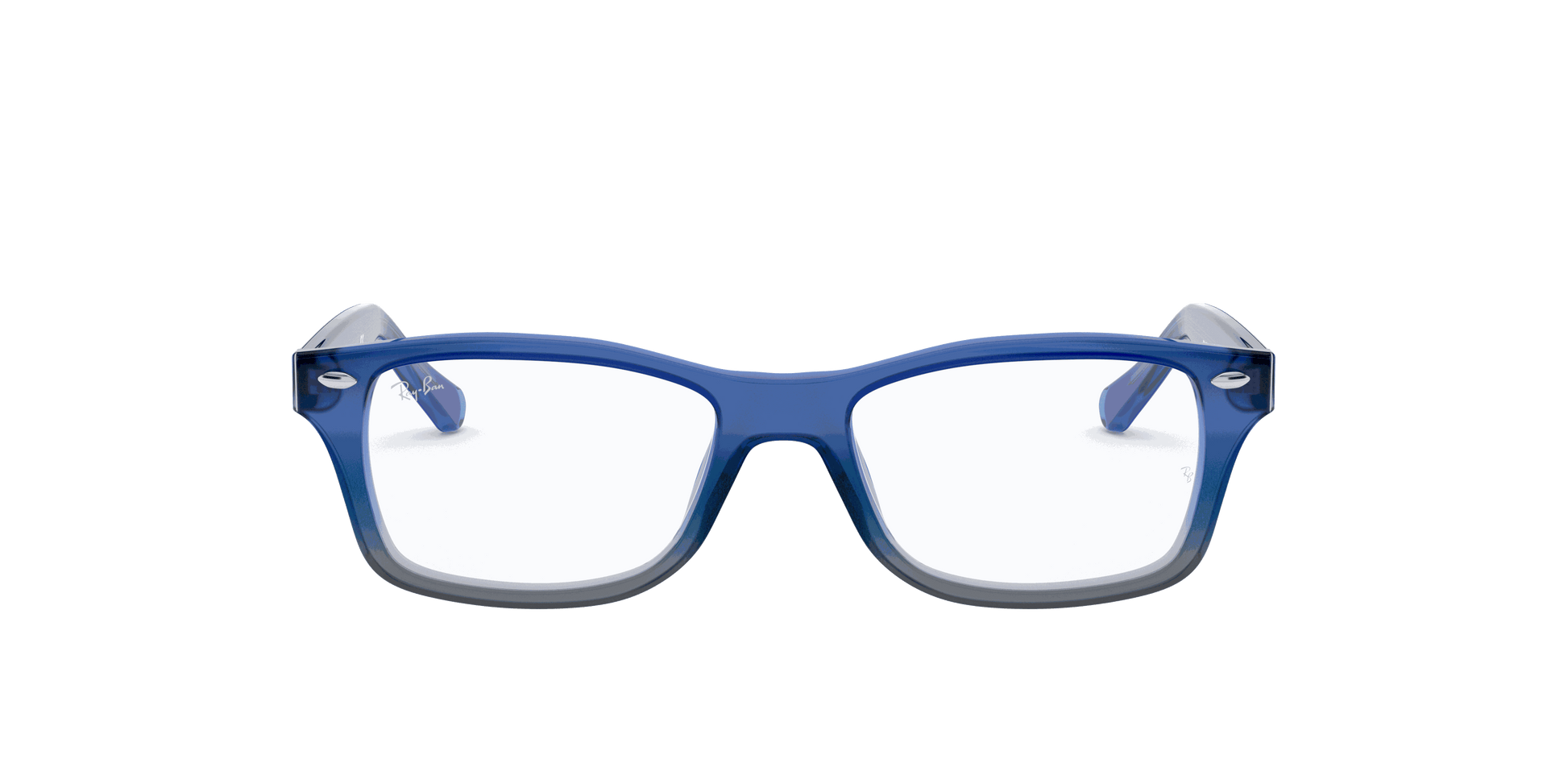 [Clear Lenses, Polished Blue On Grey Frame]