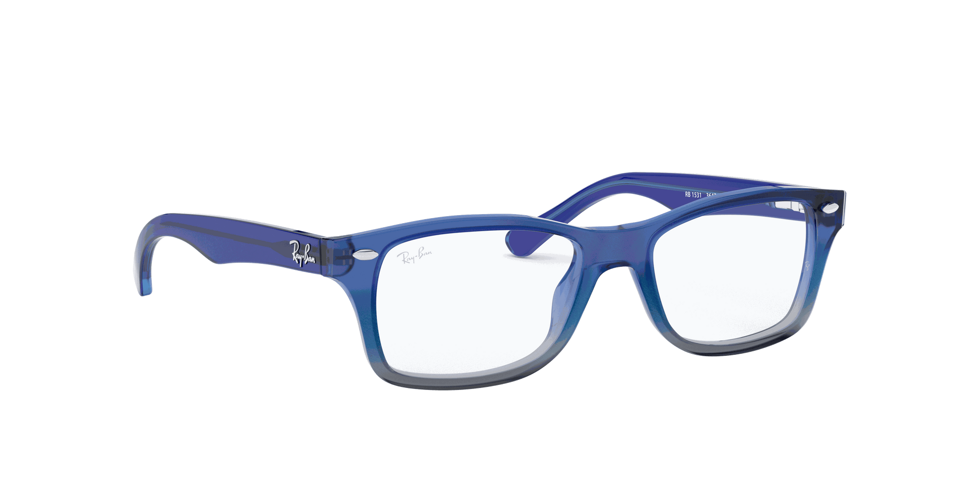 [Clear Lenses, Polished Blue On Grey Frame]