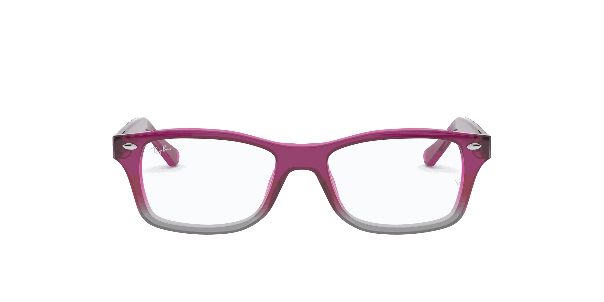 [Clear Lenses, Polished Fuxia On Grey Frame]