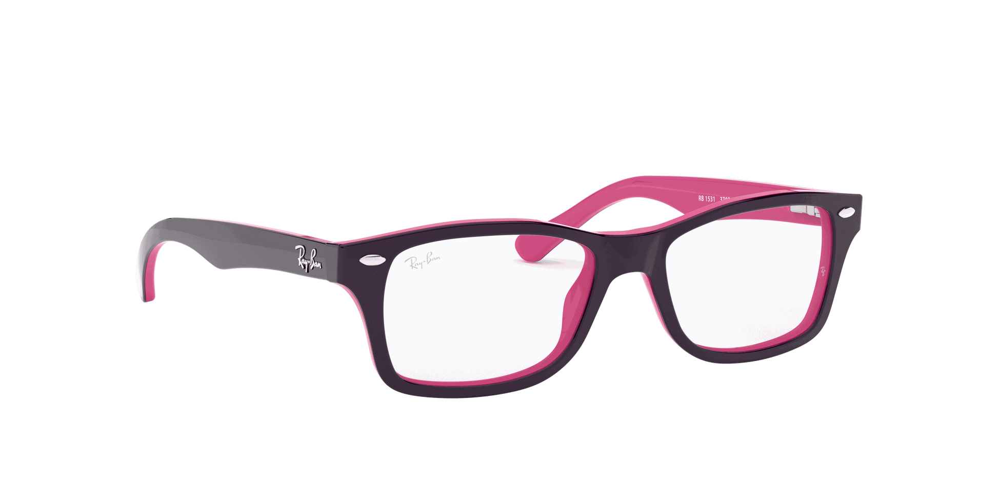 [Clear Lenses, Polished Violet Frame]