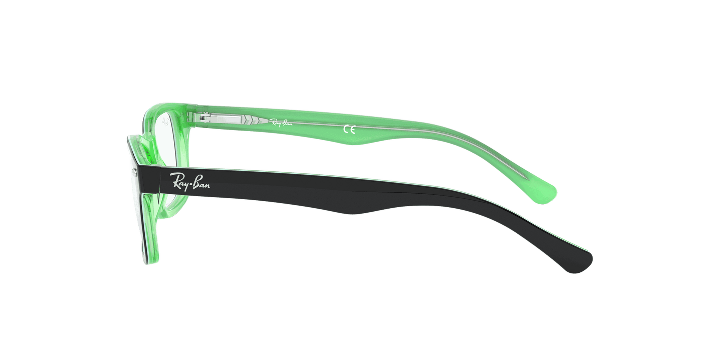 [Clear Lenses, Polished Black On Green Frame]