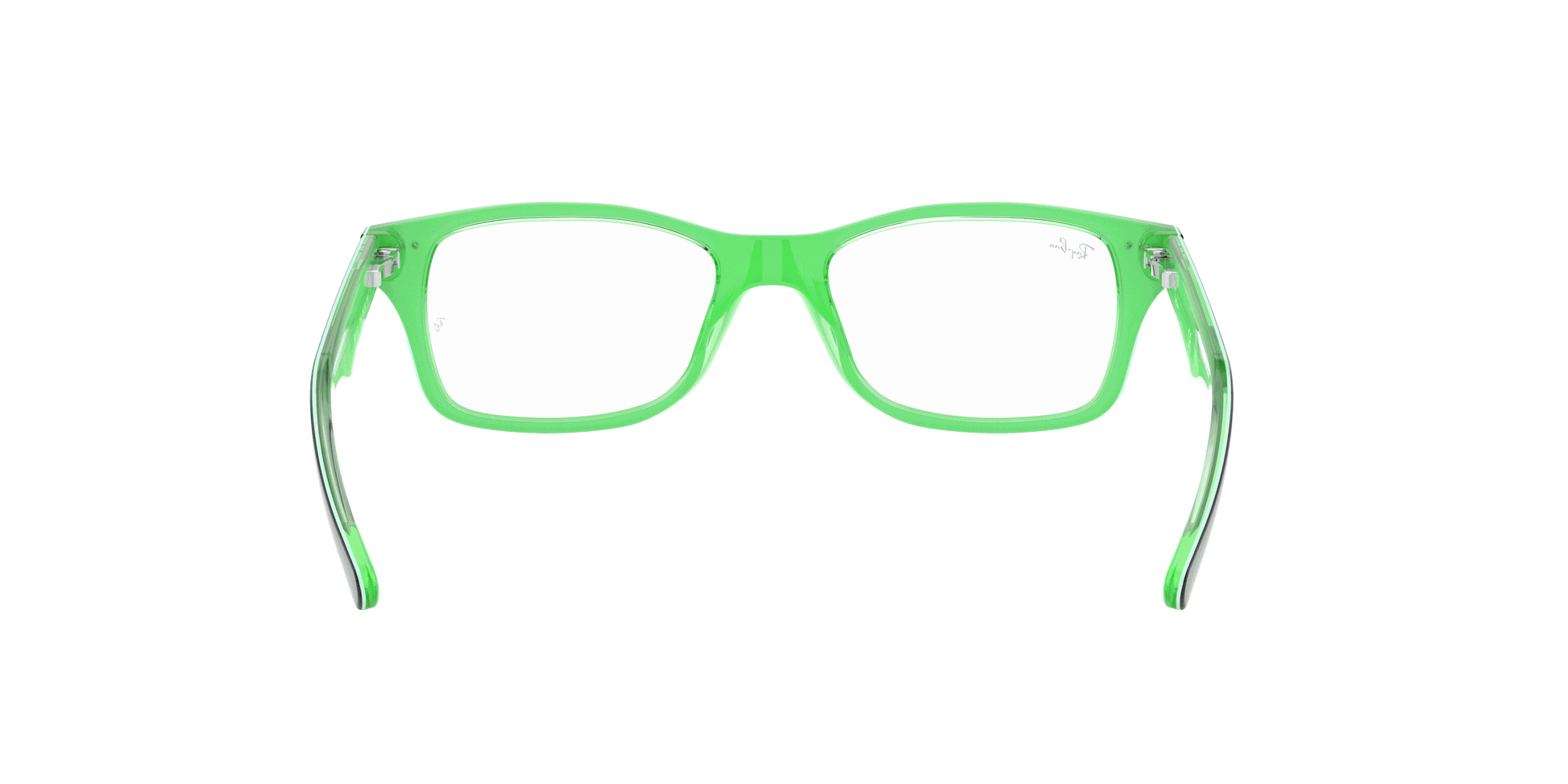 [Clear Lenses, Polished Black On Green Frame]