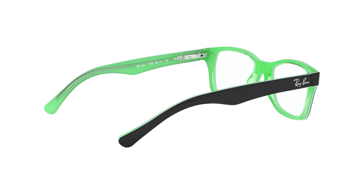 [Clear Lenses, Polished Black On Green Frame]