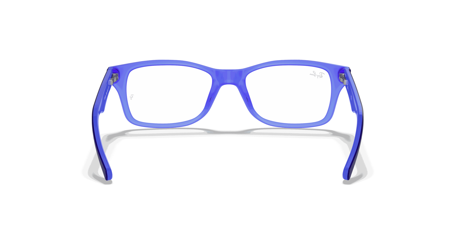 [Clear Lenses, Polished Blue Frame]