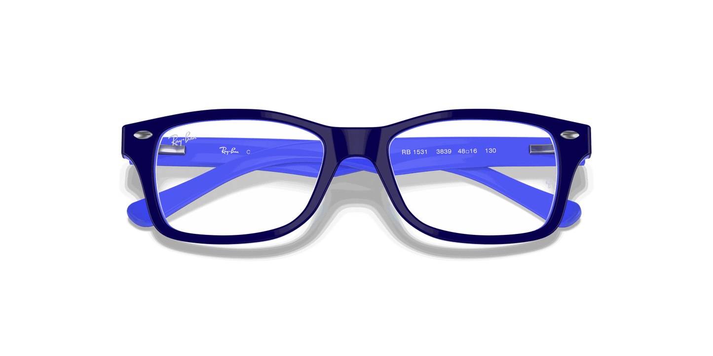 [Clear Lenses, Polished Blue Frame]