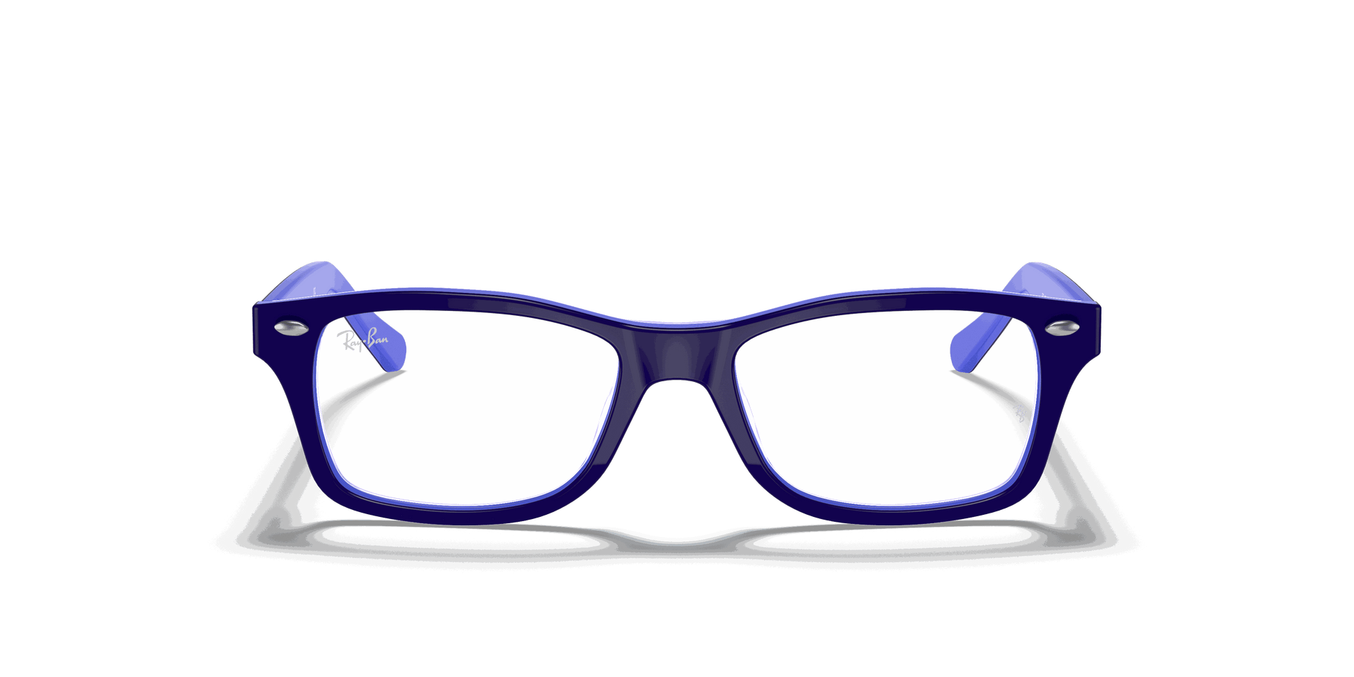[Clear Lenses, Polished Blue Frame]