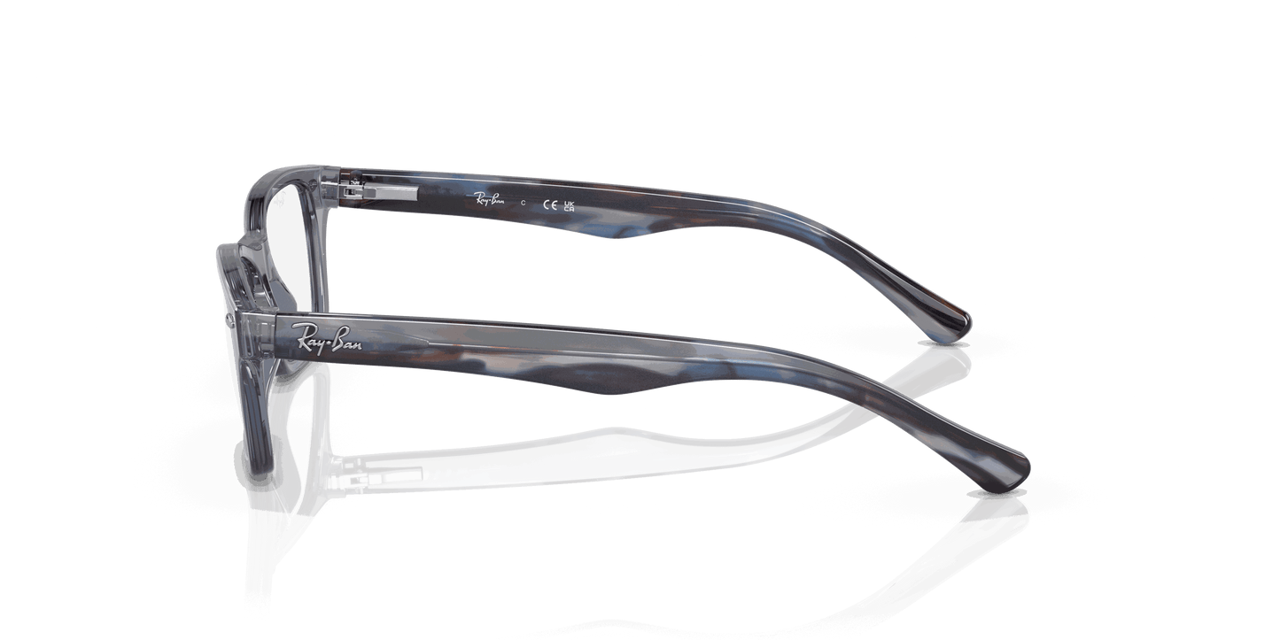 [Clear Lenses, Polished Transparent Blue Frame]