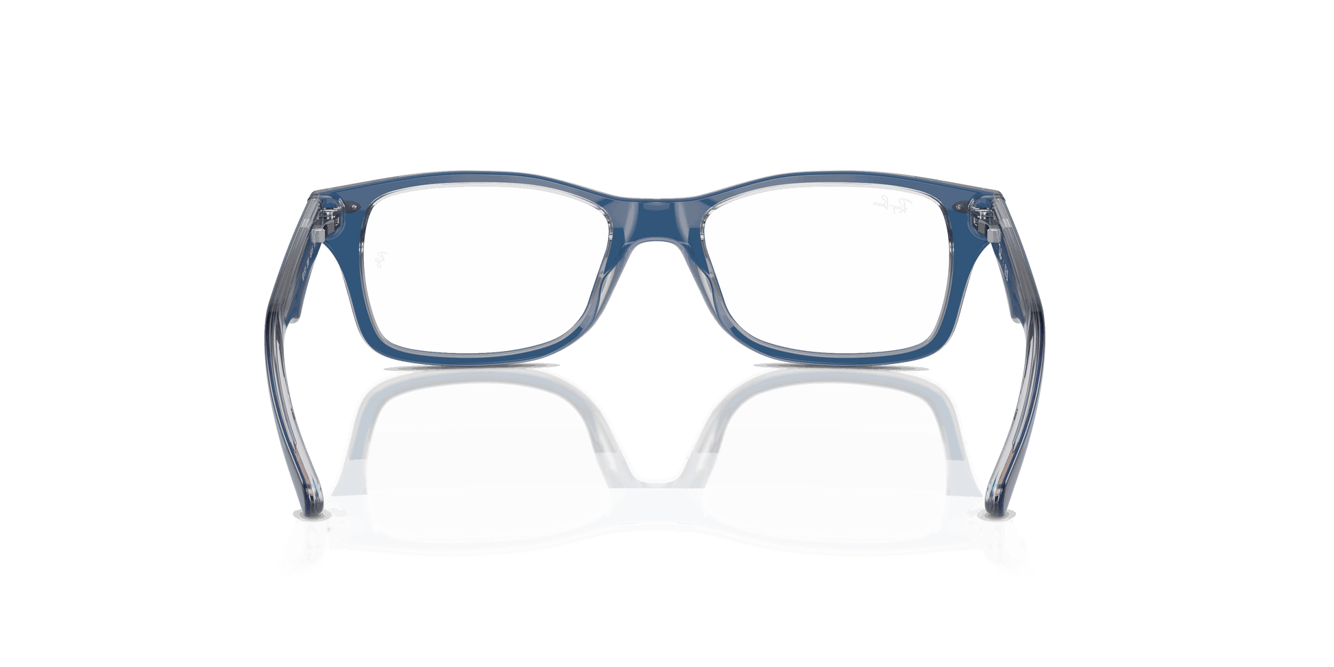 [Clear Lenses, Polished Top Dark Blue & Brown & Light Grey Frame]