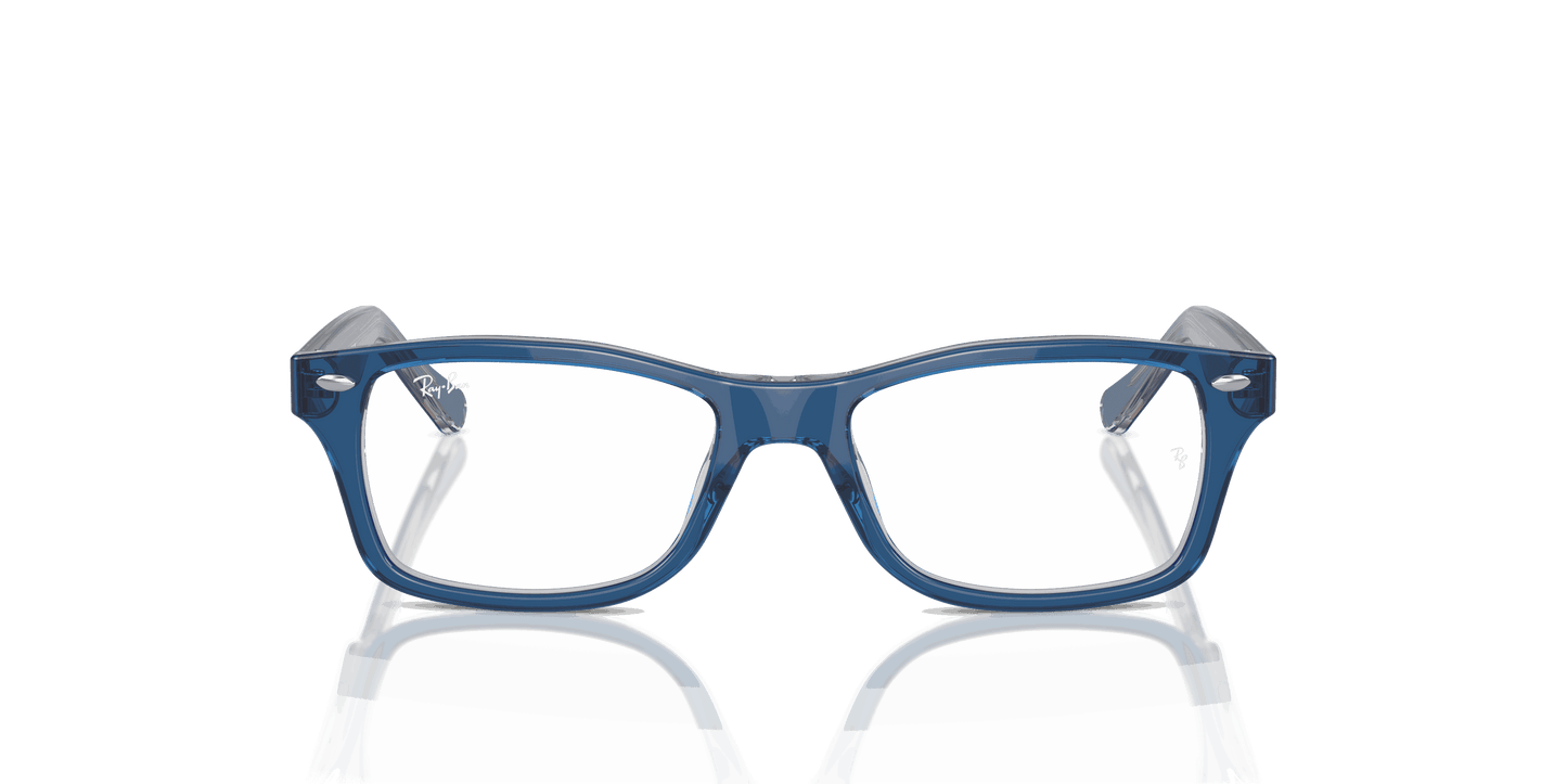 [Clear Lenses, Polished Top Dark Blue & Brown & Light Grey Frame]