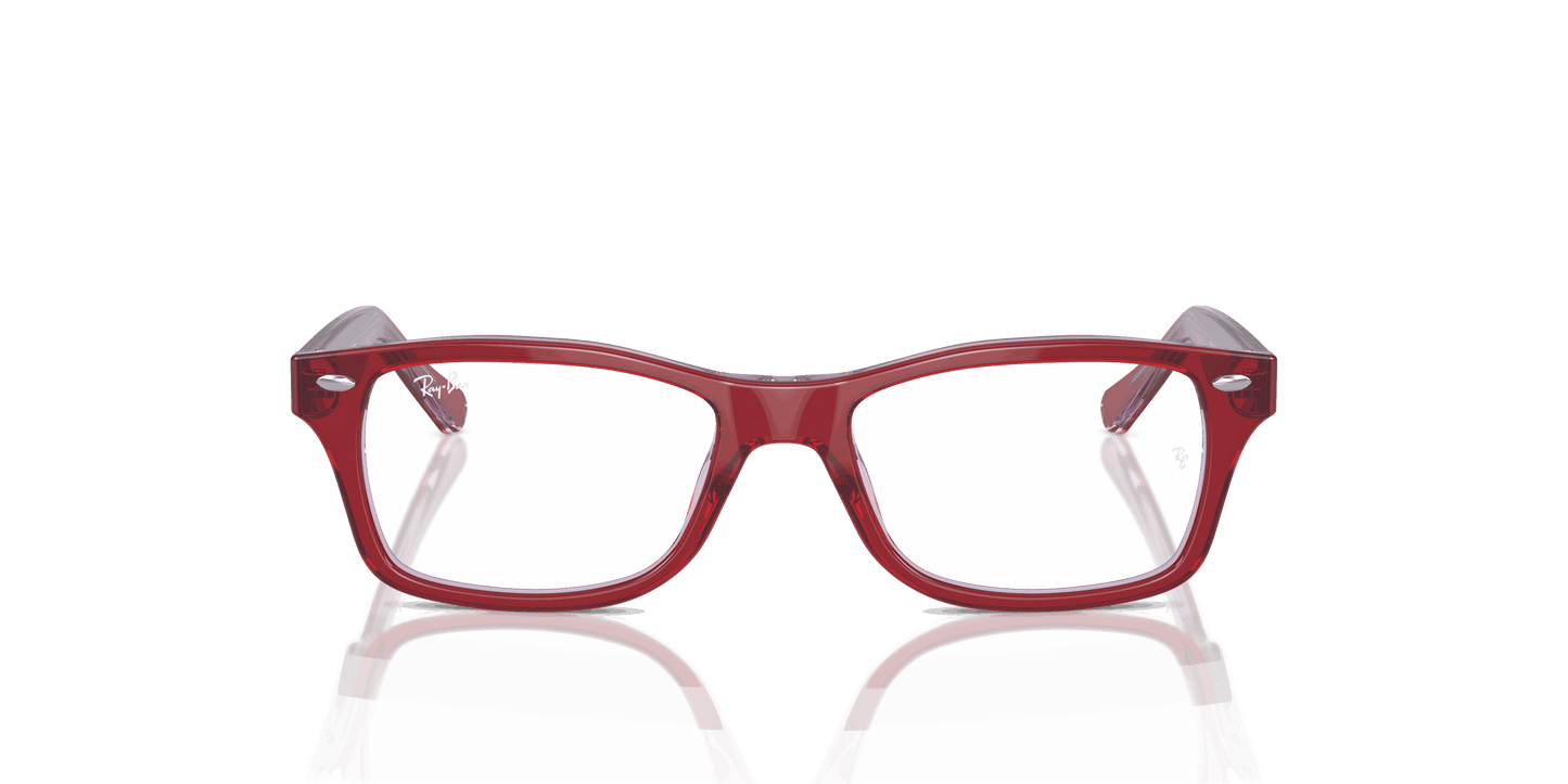 [Clear Lenses, Polished Top Red & Orange & Light Purple Frame]