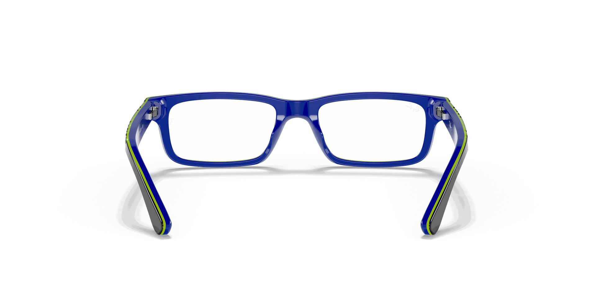 [Clear Lenses, Polished Dark Grey On Blue Frame]