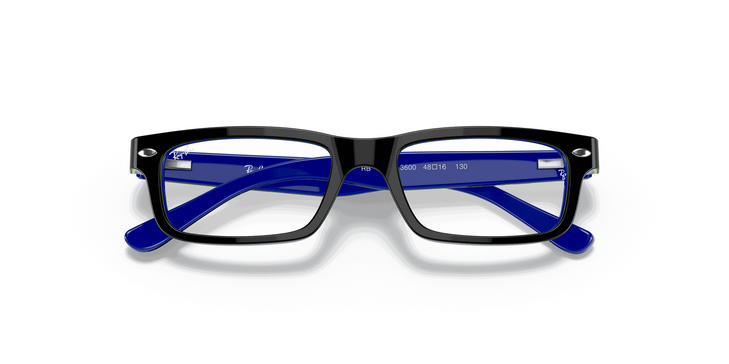 [Clear Lenses, Polished Dark Grey On Blue Frame]