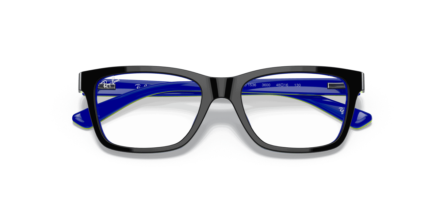 [Clear Lenses, Polished Dark Grey On Blue Frame]