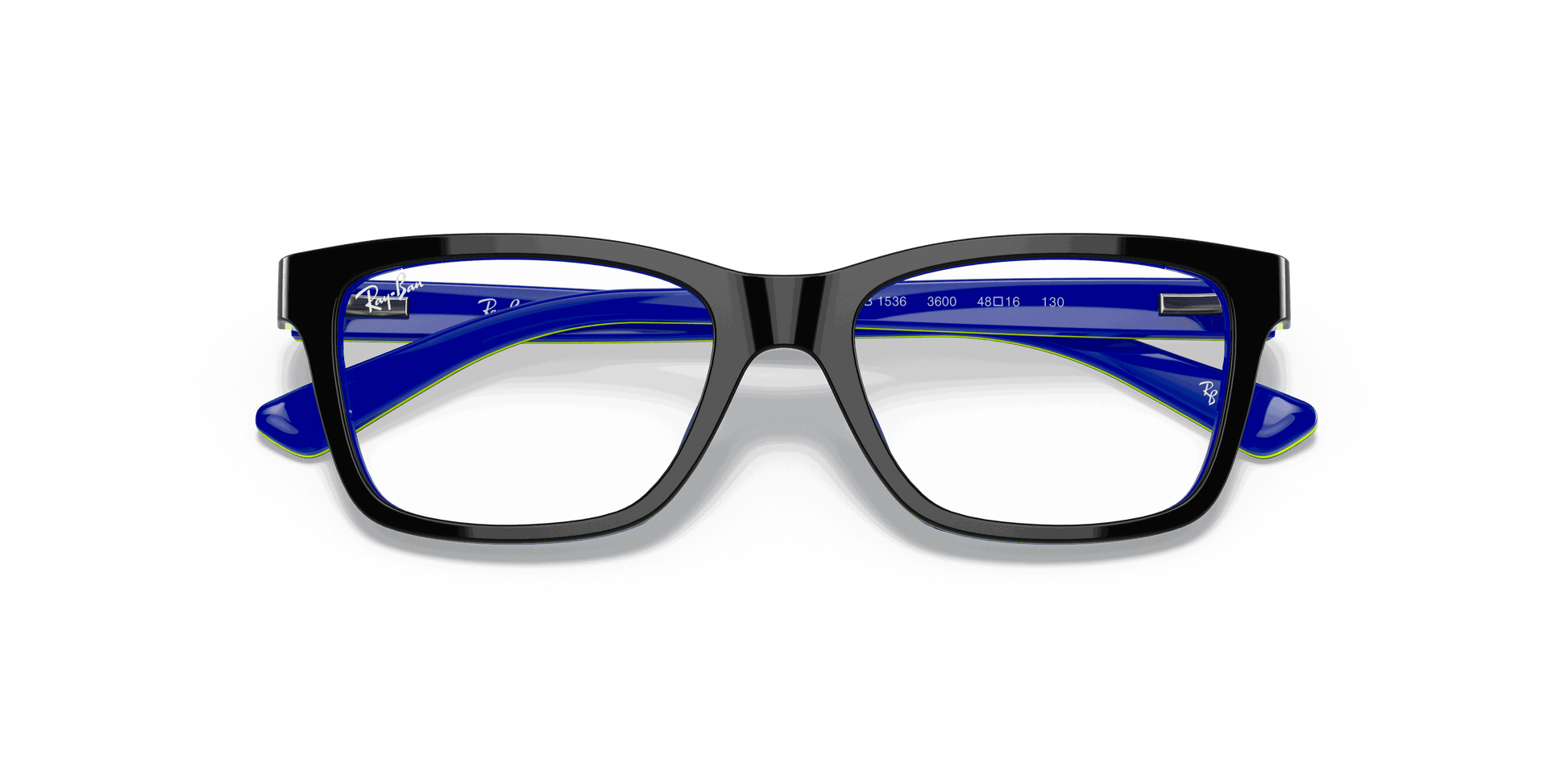 [Clear Lenses, Polished Dark Grey On Blue Frame]