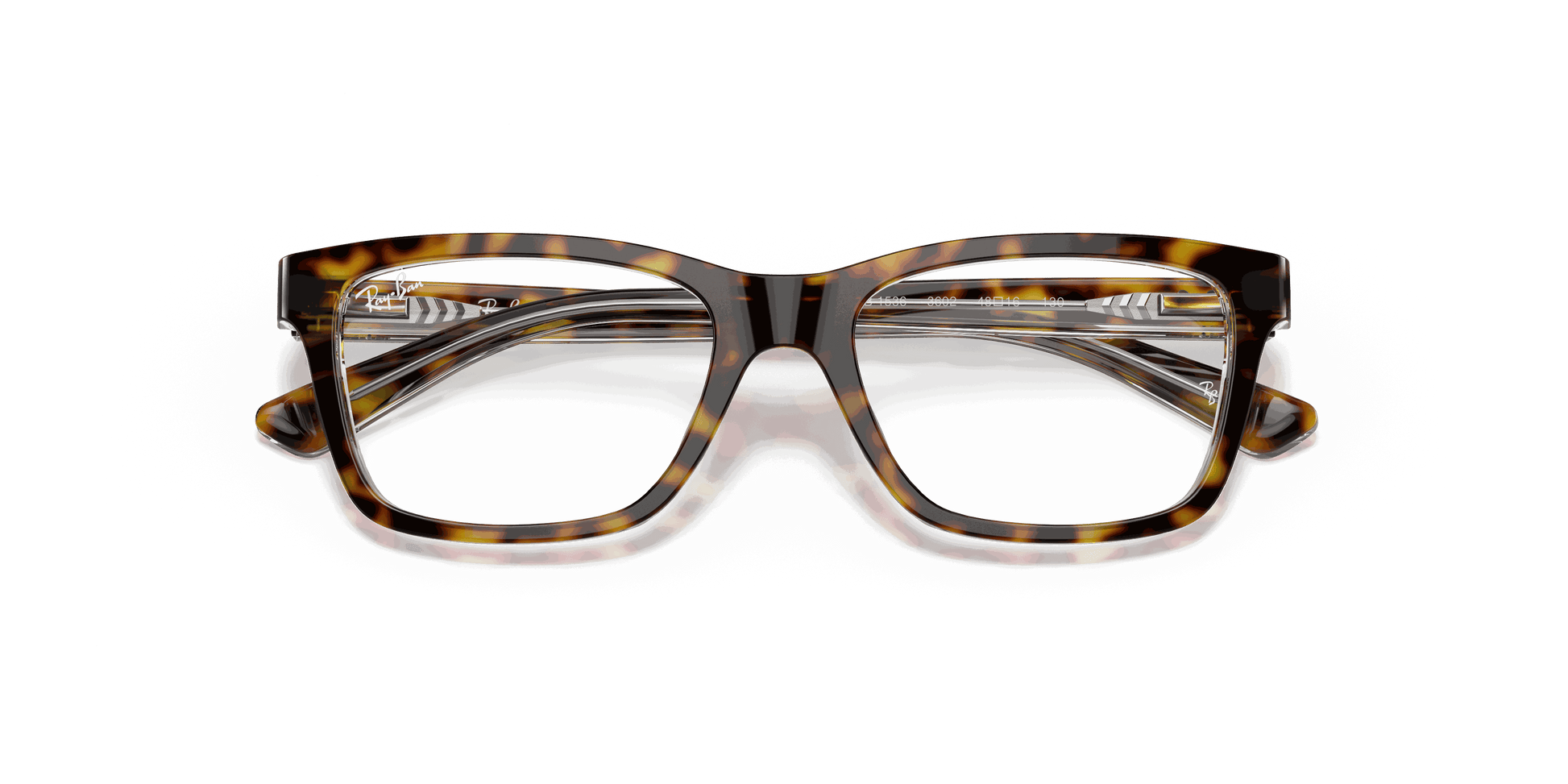 [Clear Lenses, Polished Dark Havana Frame]