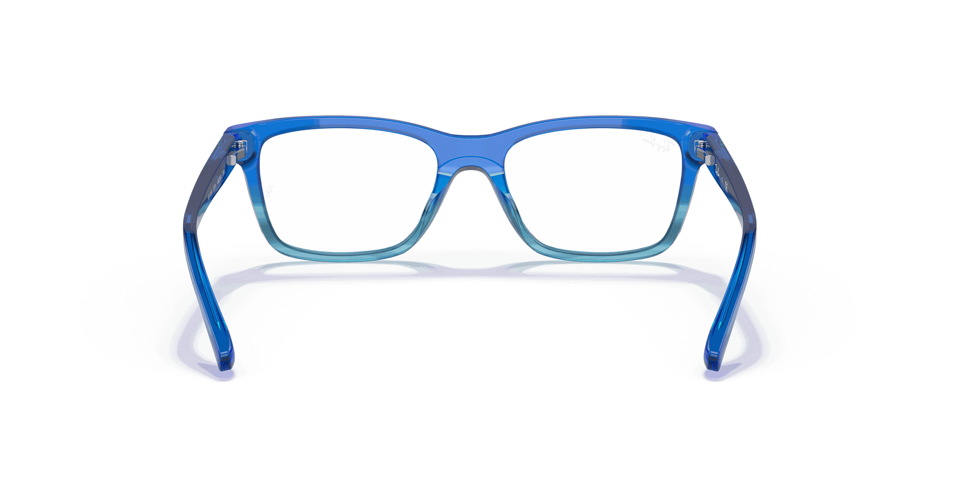 [Clear Lenses, Polished Blue Gradient Frame]