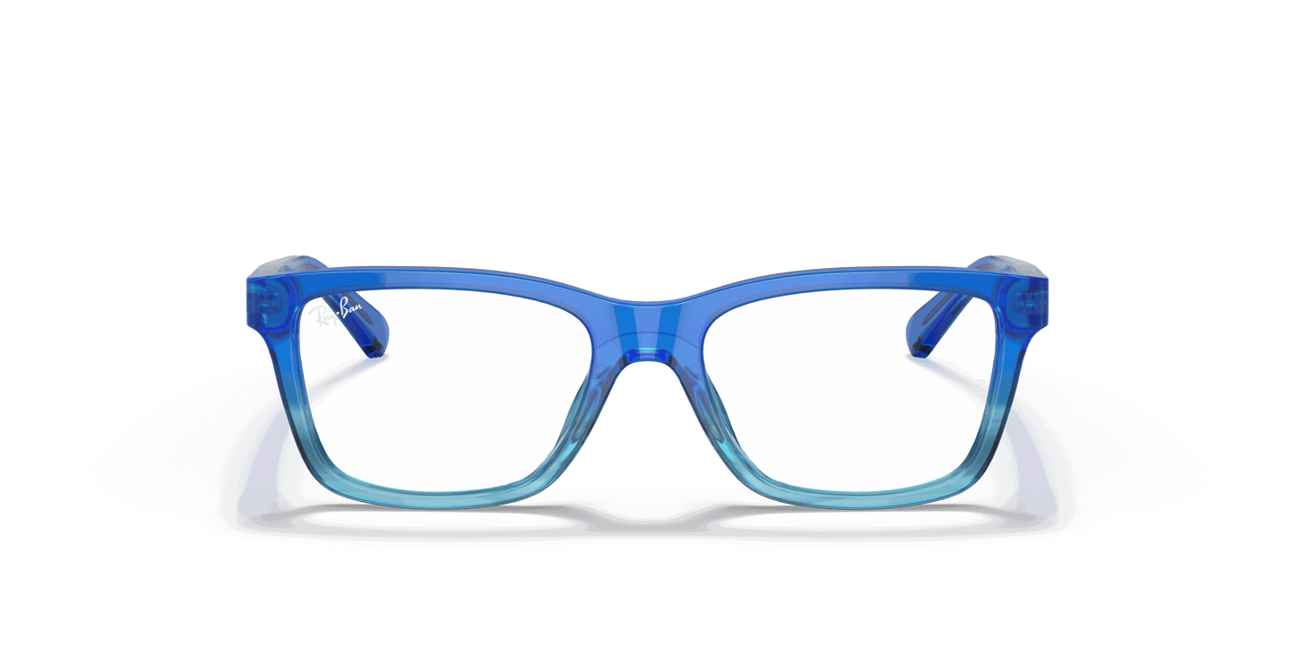 [Clear Lenses, Polished Blue Gradient Frame]