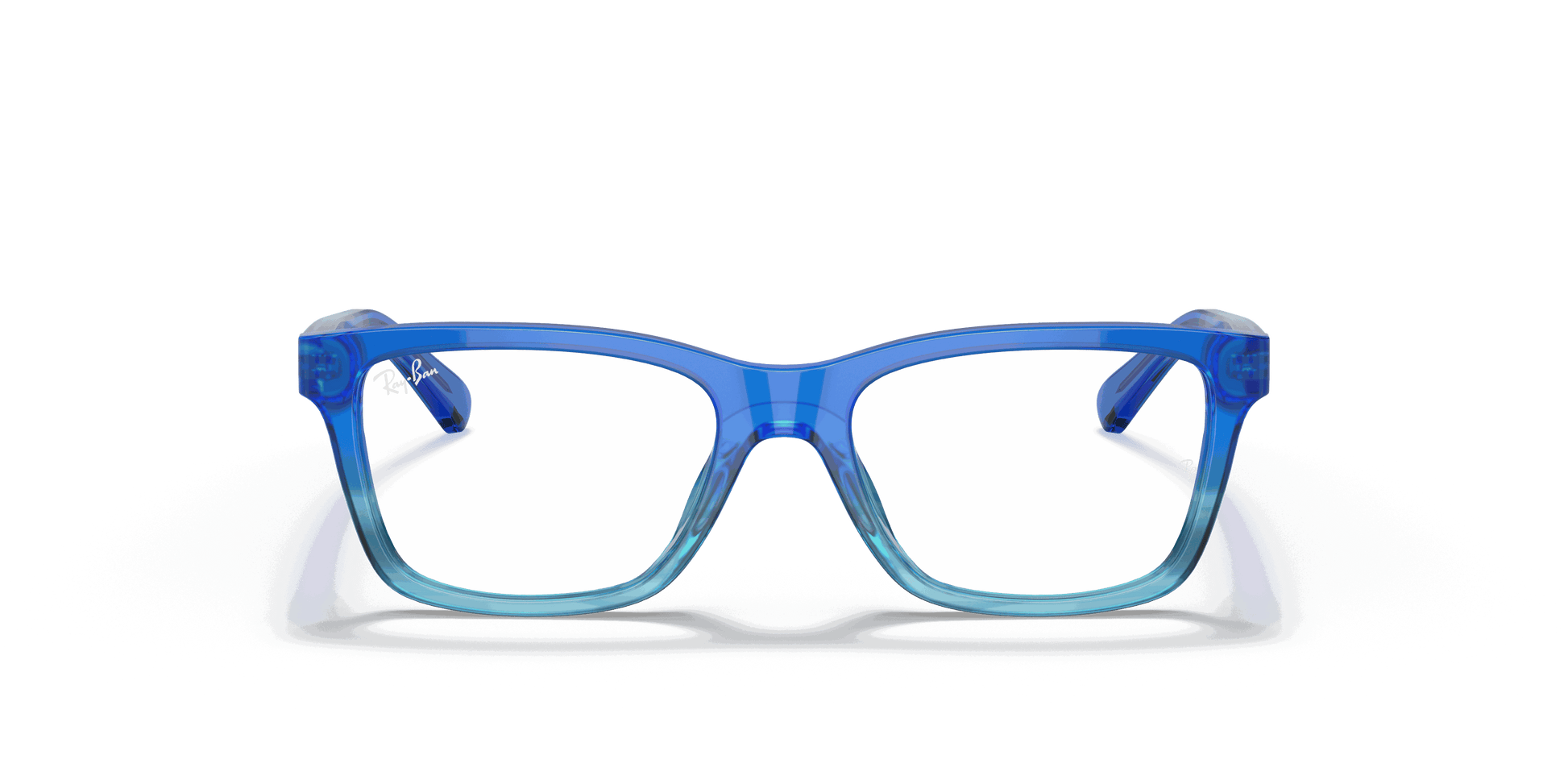 [Clear Lenses, Polished Blue Gradient Frame]