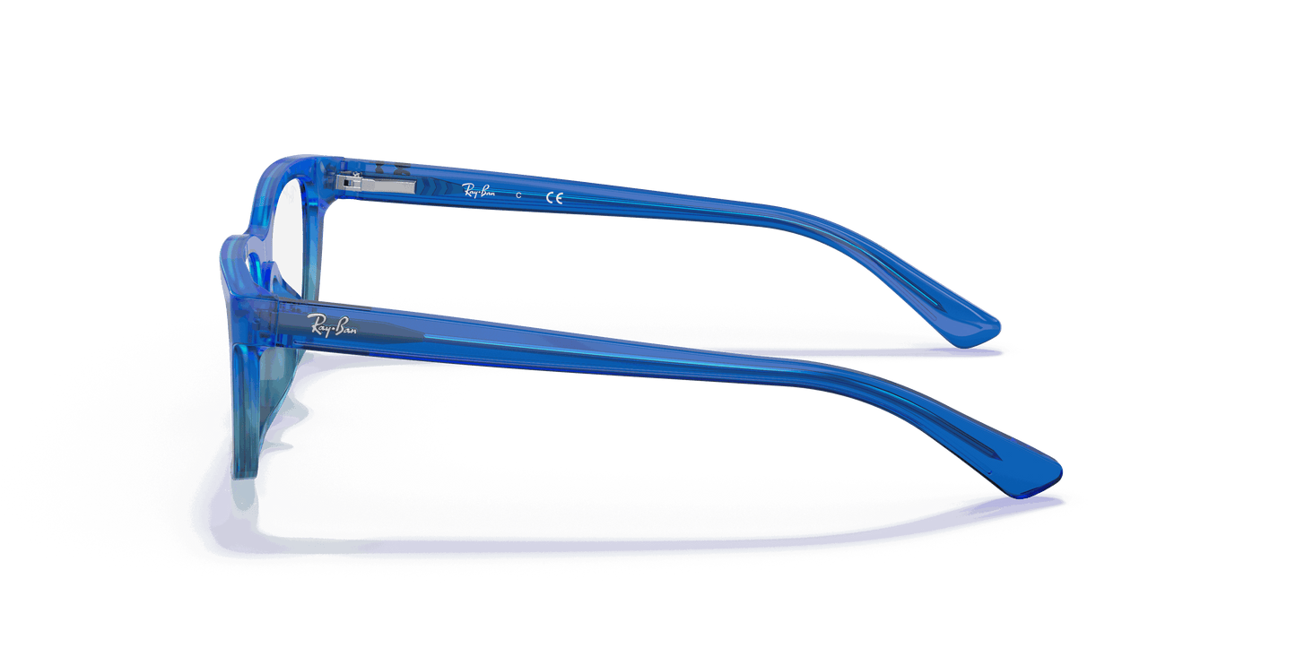 [Clear Lenses, Polished Blue Gradient Frame]