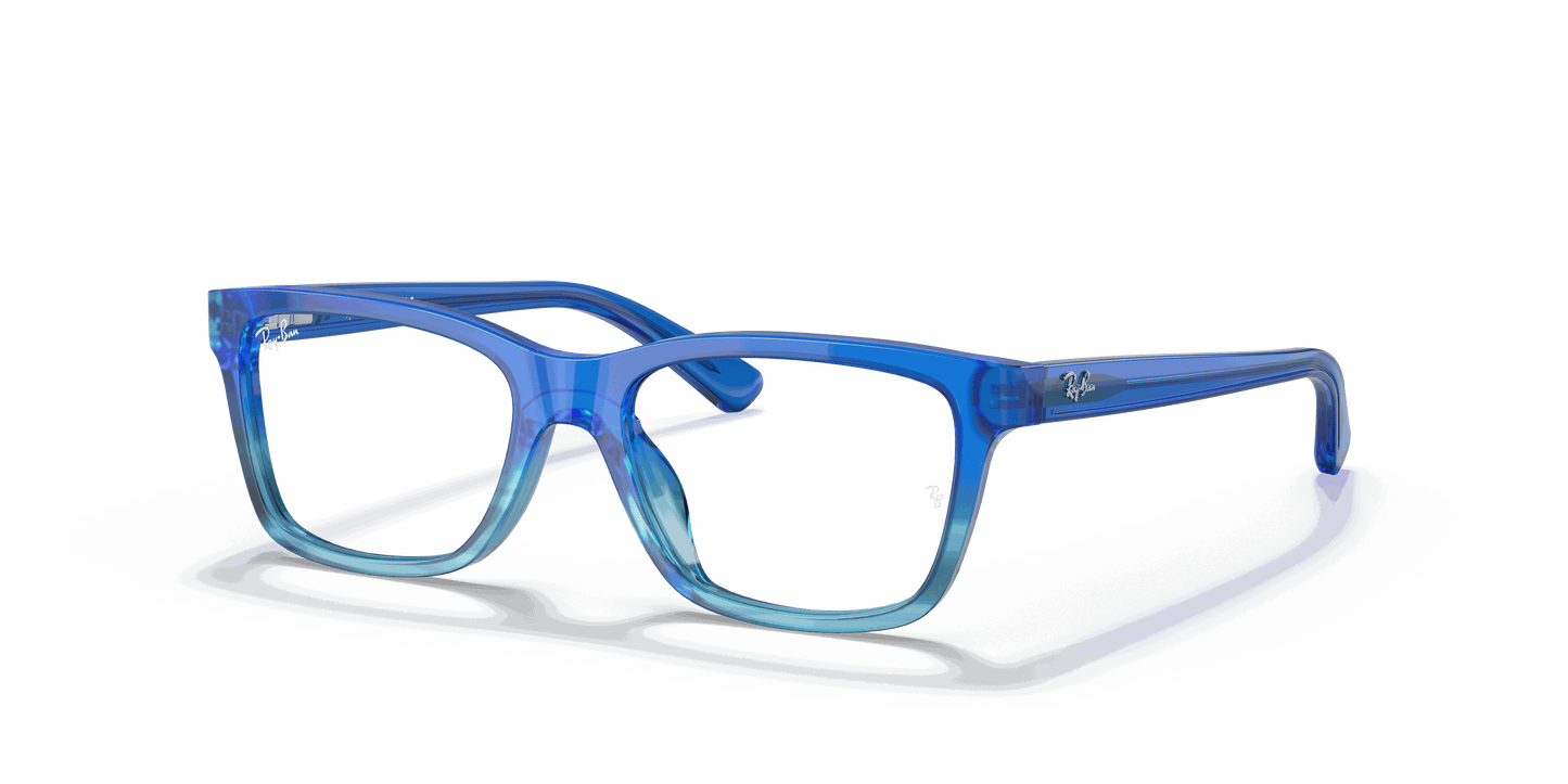 [Clear Lenses, Polished Blue Gradient Frame]