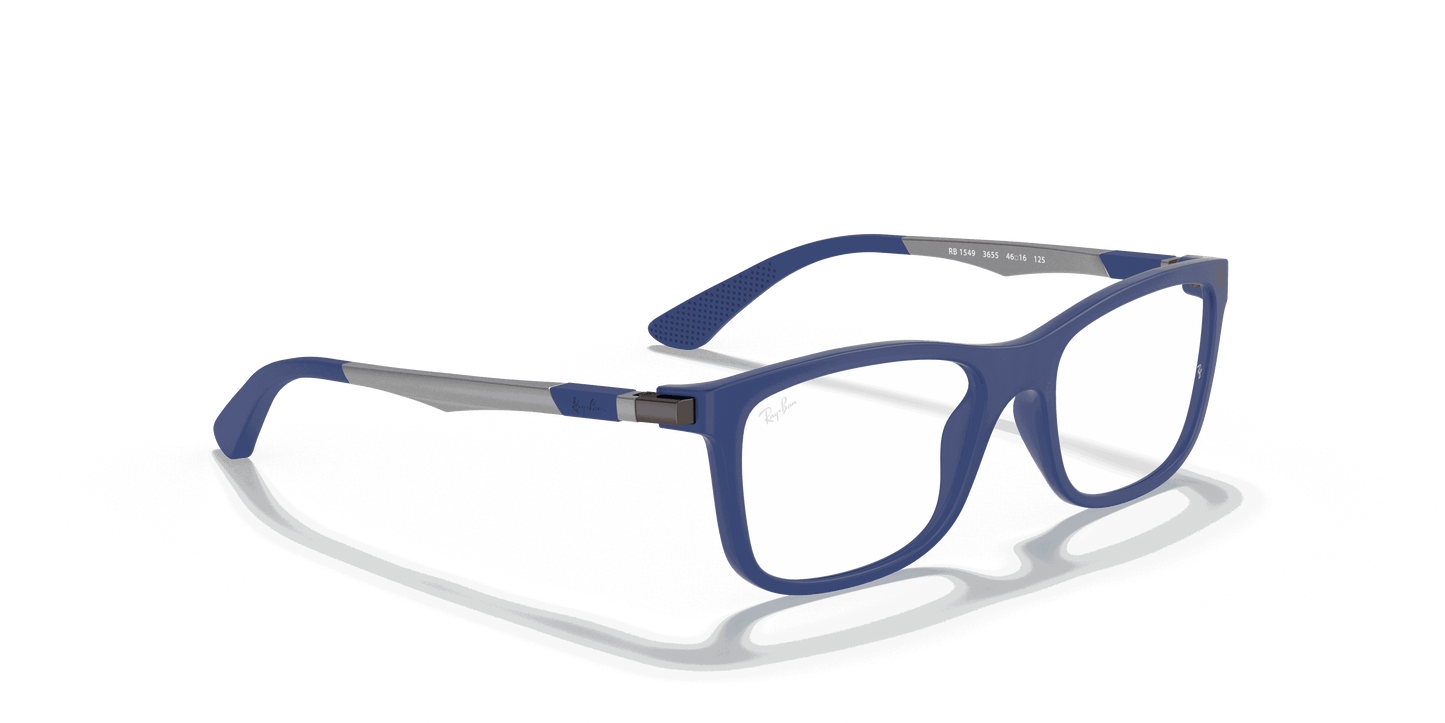 [Clear Lenses, Matte Blue Frame]