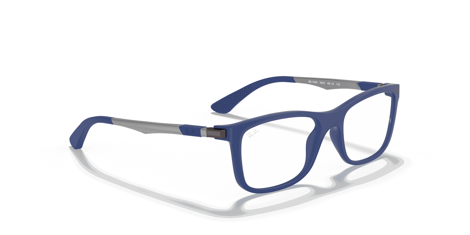 [Clear Lenses, Matte Blue Frame]