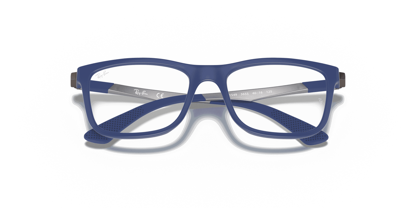 [Clear Lenses, Matte Blue Frame]