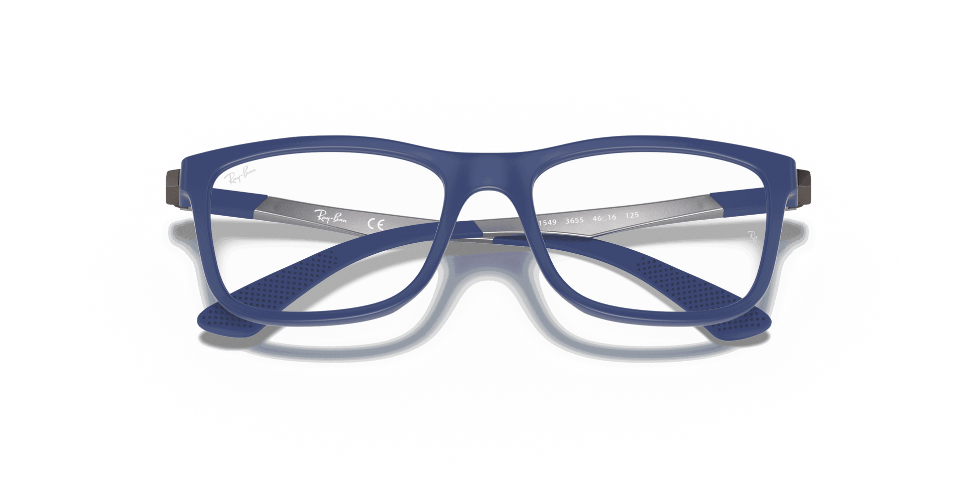 [Clear Lenses, Matte Blue Frame]