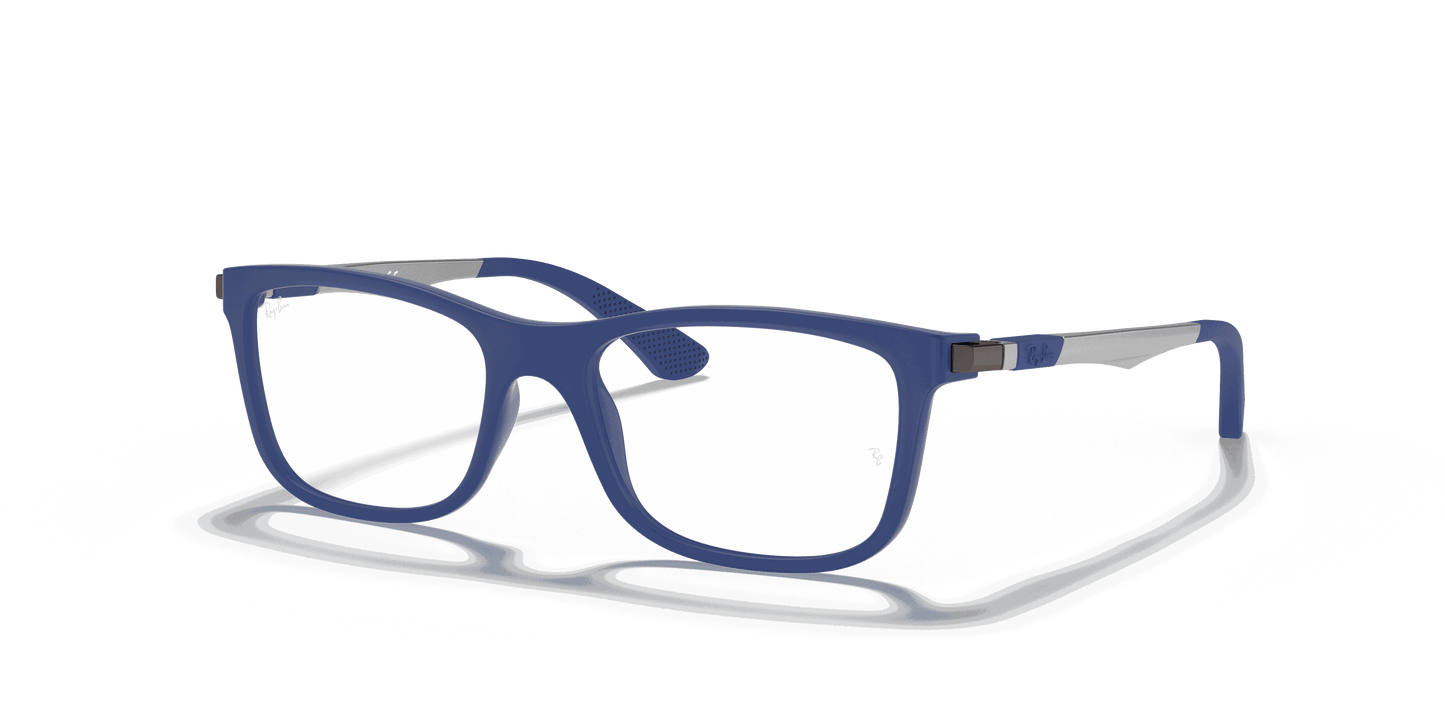 [Clear Lenses, Matte Blue Frame]