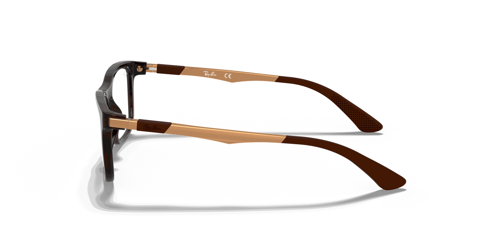 [Clear Lenses, Polished Havana Frame]