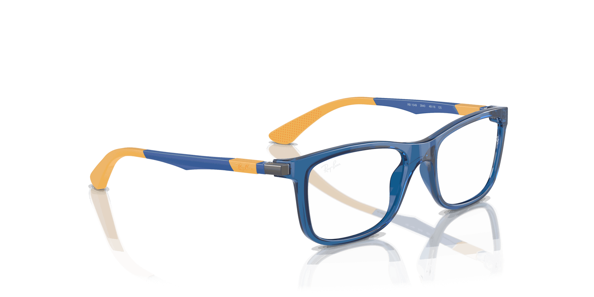 [Clear Lenses, Polished Transparent Blue Frame]