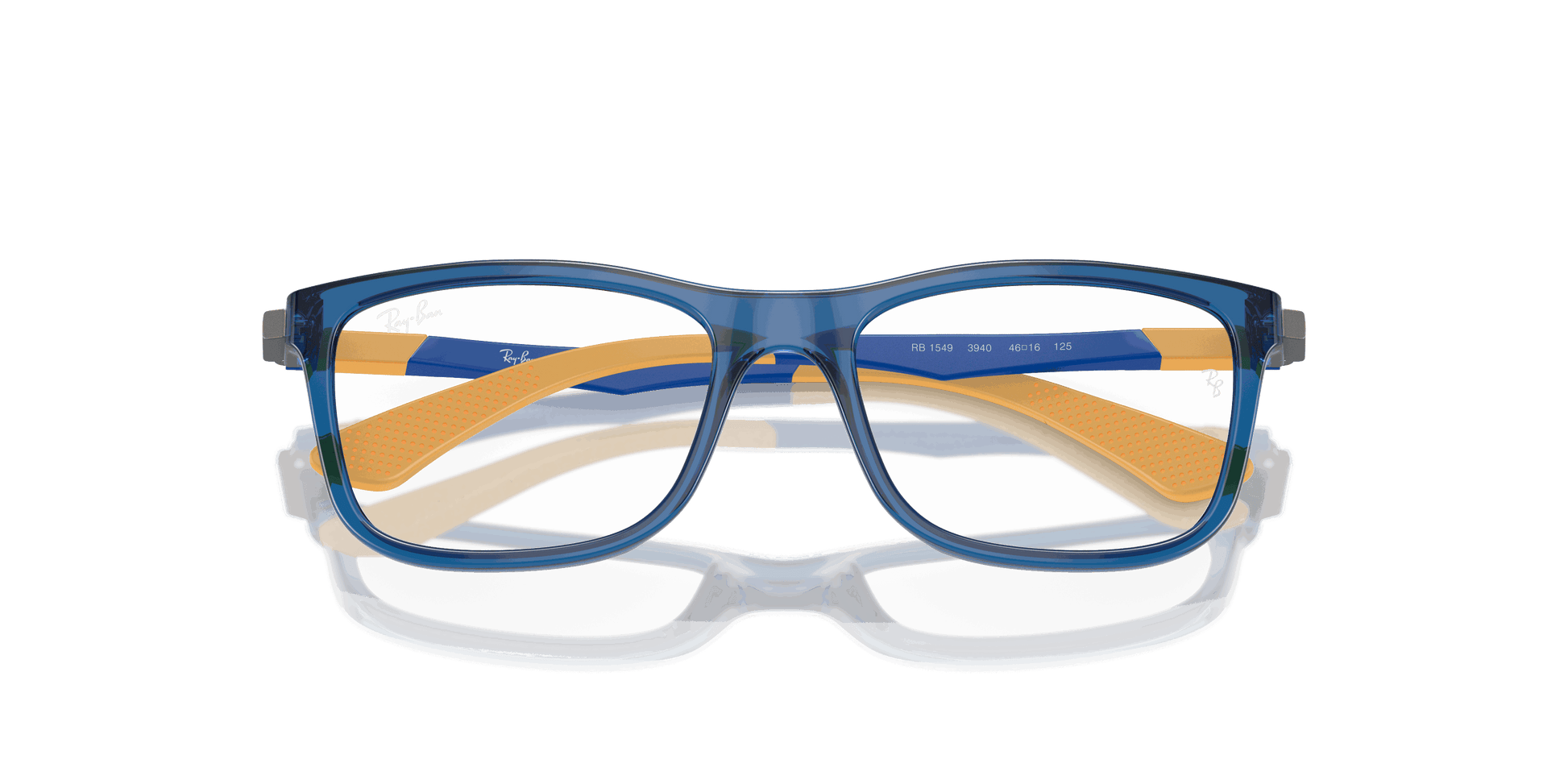[Clear Lenses, Polished Transparent Blue Frame]