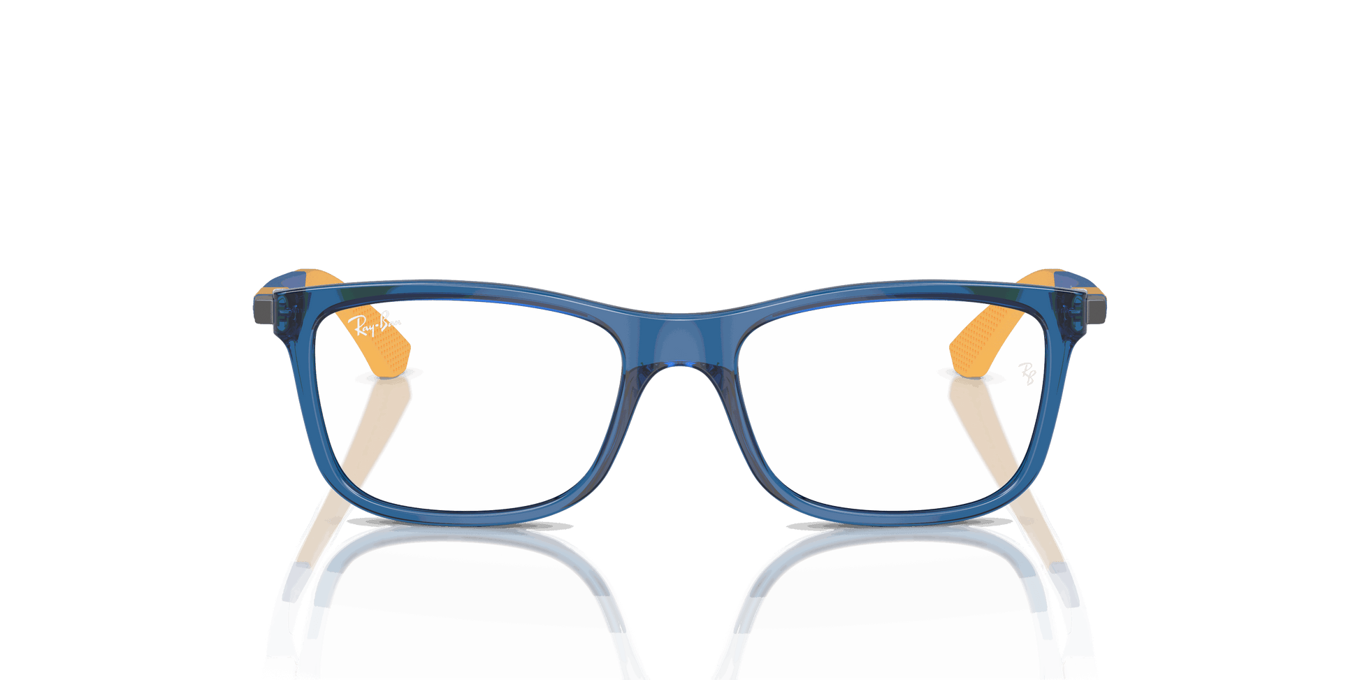[Clear Lenses, Polished Transparent Blue Frame]