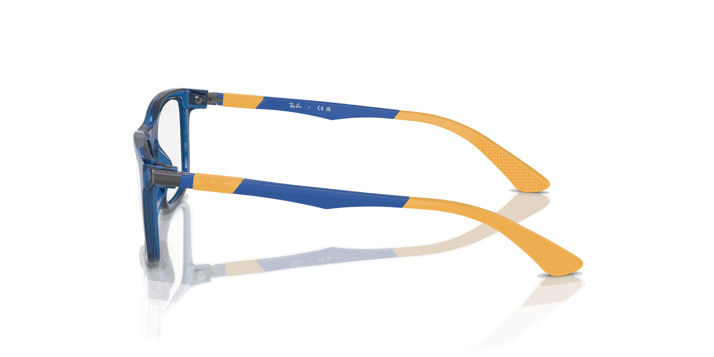 [Clear Lenses, Polished Transparent Blue Frame]