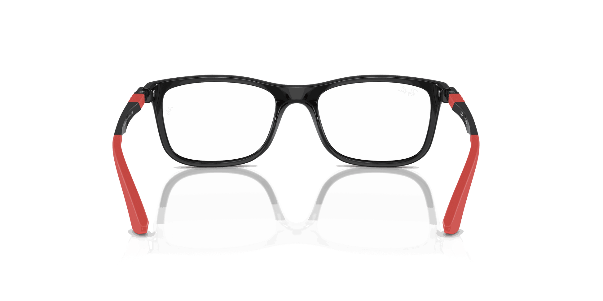 [Clear Lenses, Polished Black Frame]