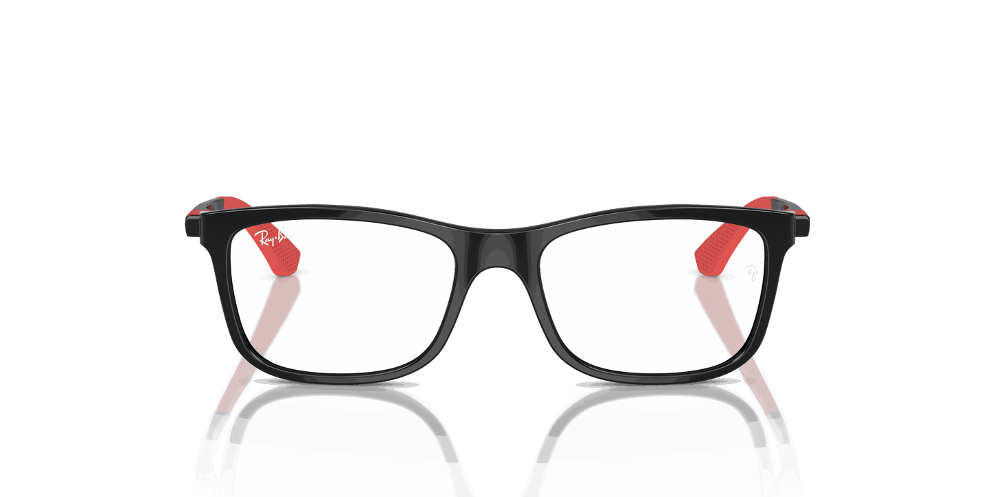 [Clear Lenses, Polished Black Frame]