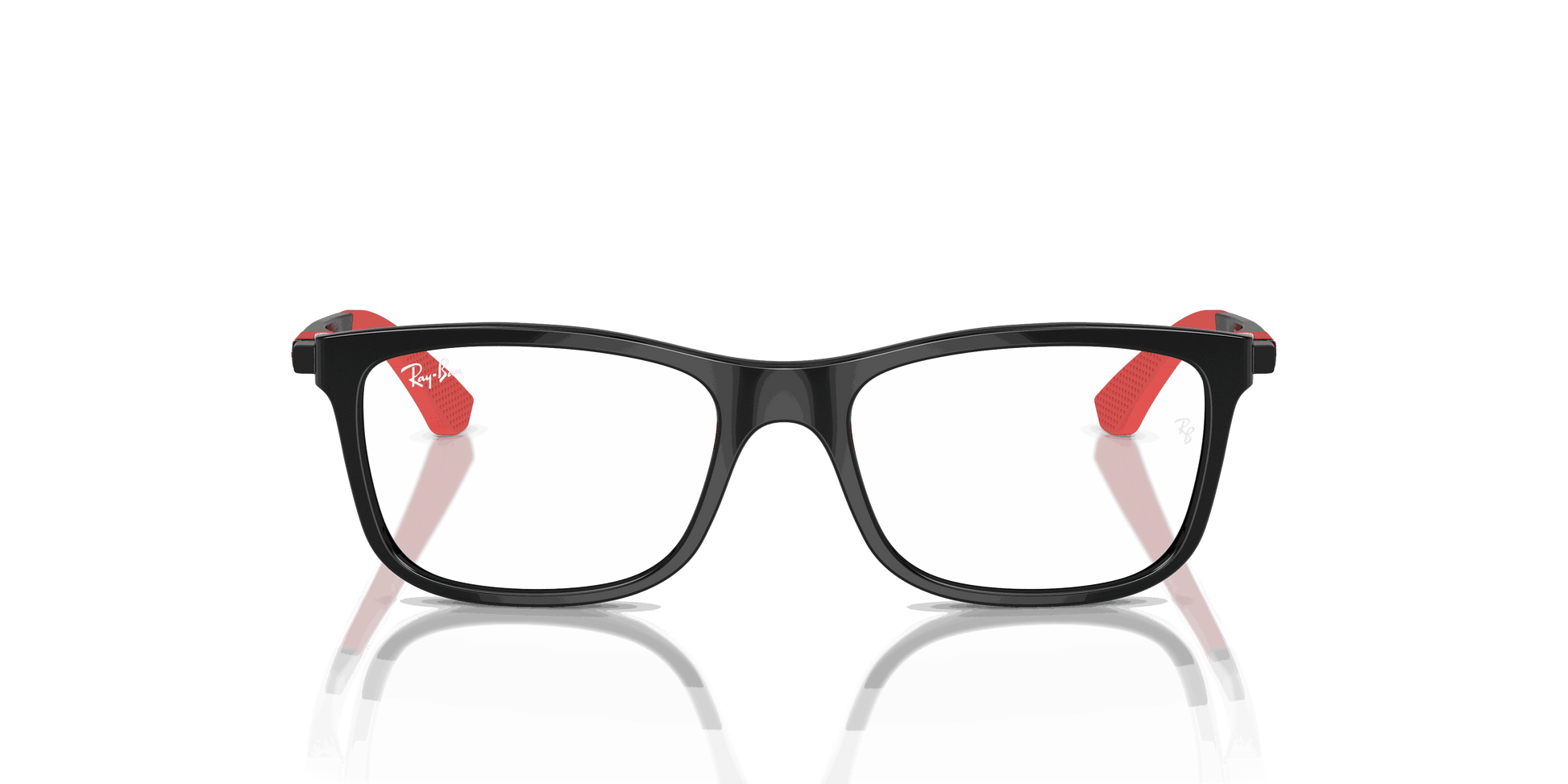 [Clear Lenses, Polished Black Frame]