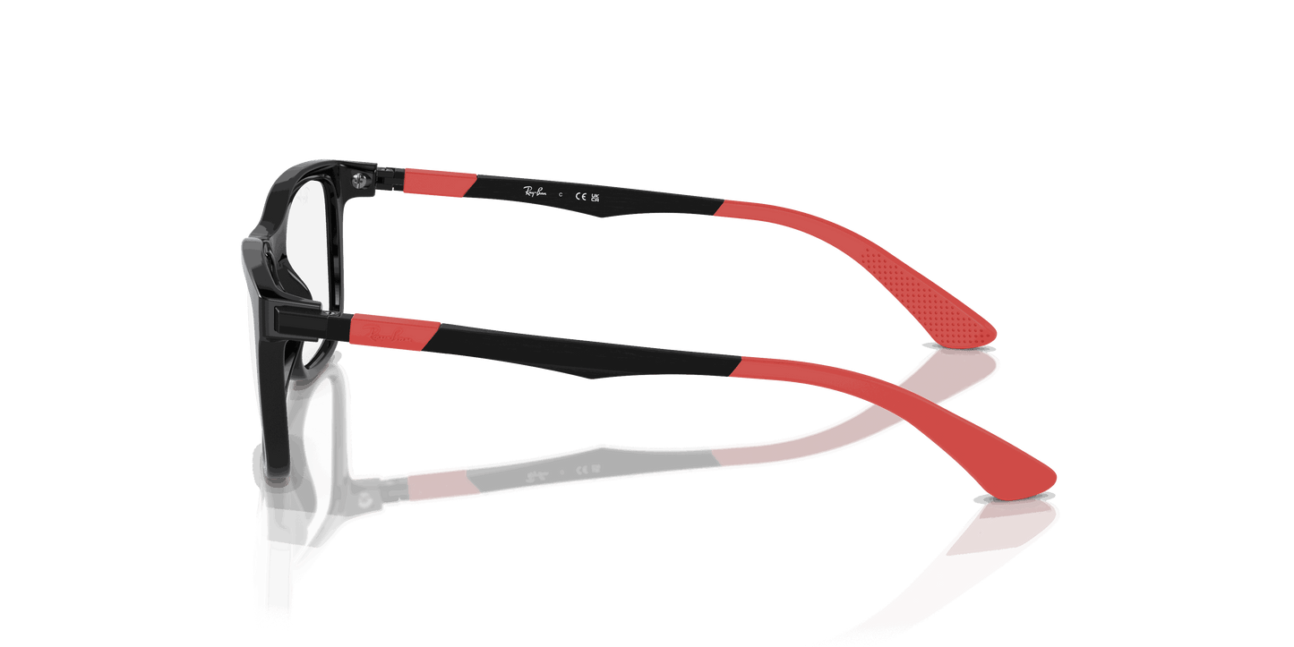 [Clear Lenses, Polished Black Frame]